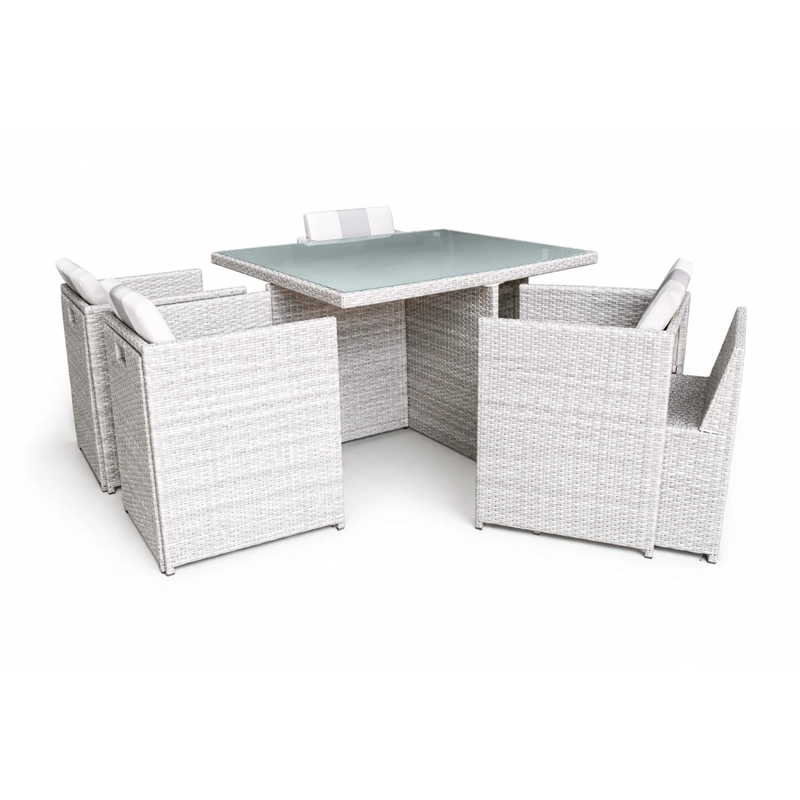 JUEGO DE COMEDOR MAISON LINETT MC 6 SILLAS 2 SITIALES - 2