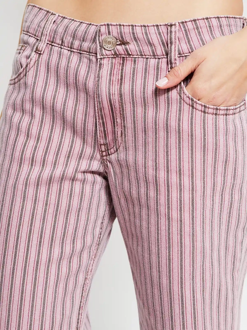 JEANS MUJER INDEX ALGODÓN RAYAS - 4