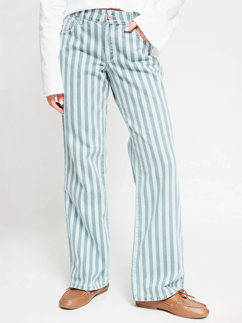 JEANS MUJER INDEX ALGODÓN RAYAS - 2