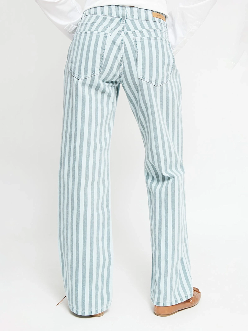 JEANS MUJER INDEX ALGODÓN RAYAS - 3