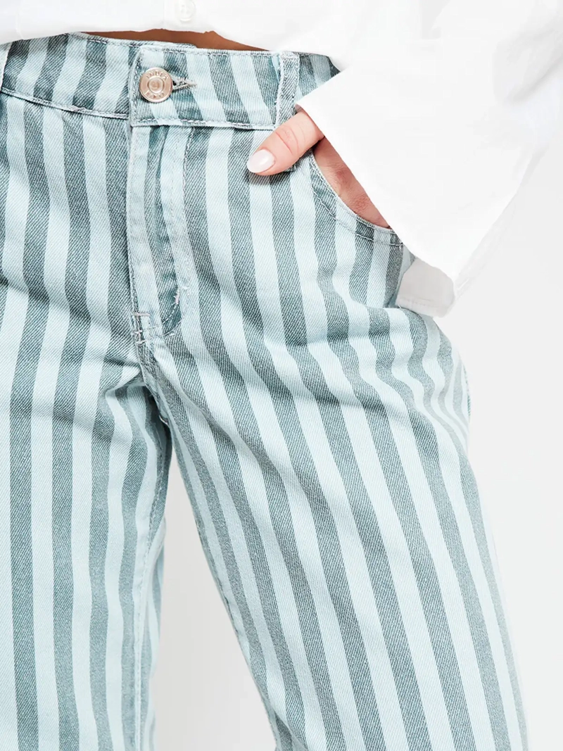 JEANS MUJER INDEX ALGODÓN RAYAS - 4