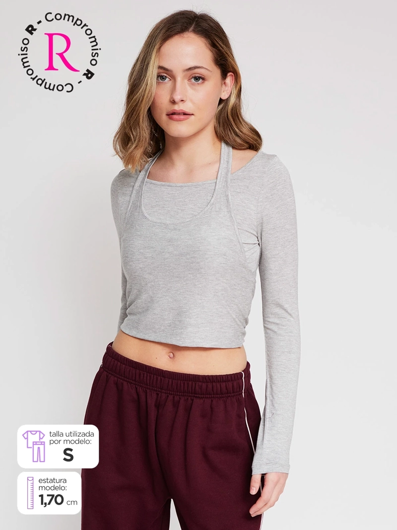 POLERA MUJER INDEX MANGA LARGA