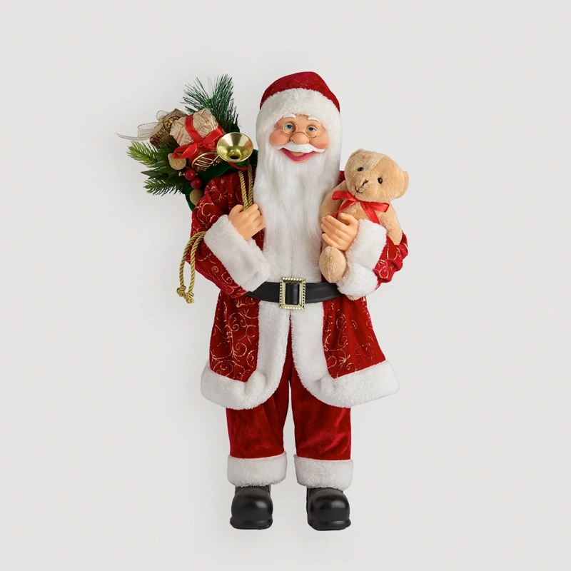 ADORNO NAVIDEÑO RIPLEY HOME SANTA 60 CM OSO  - 1