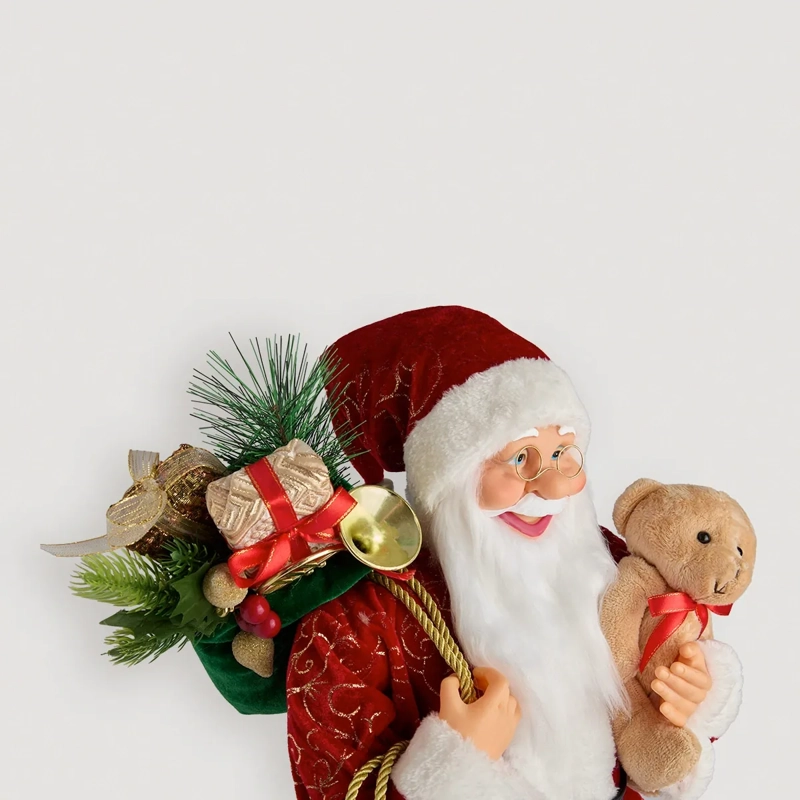 ADORNO NAVIDEÑO RIPLEY HOME SANTA 60 CM OSO  - 2