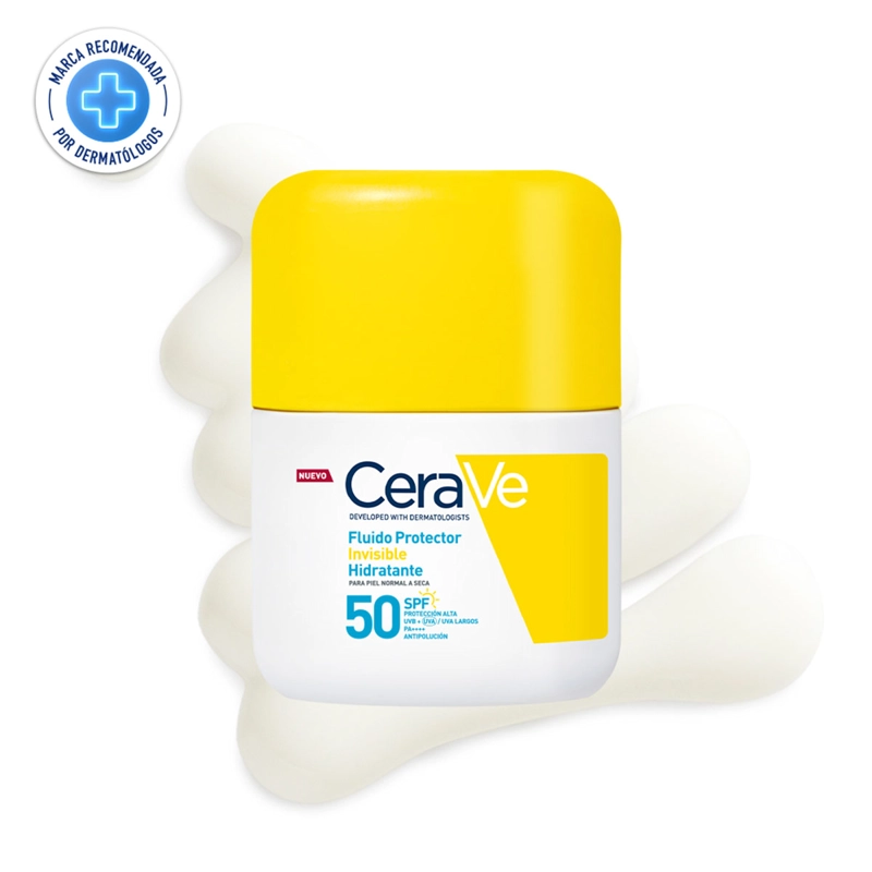 PROTECTOR SOLAR CERAVE FLUIDO HIDRATANTE E INVISIBLE SPF50 50ML - 1