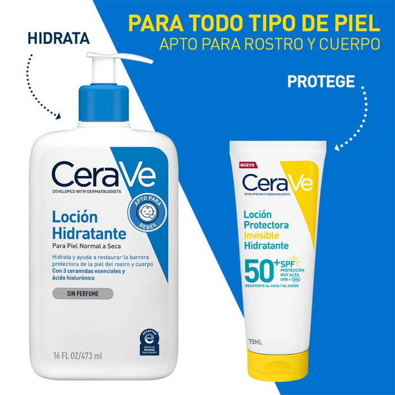 PROTECTOR SOLAR ROSTRO Y CUERPO CERAVE HIDRATANTE E INVISIBLE SPF50+ 75ML - 6