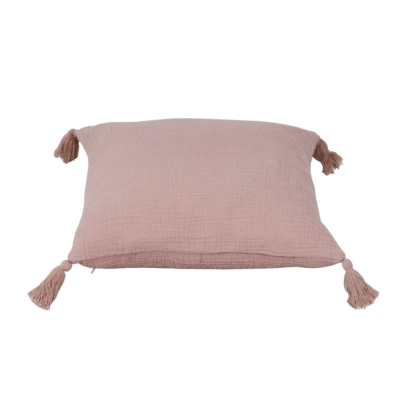 COJÍN RIPLEY HOME MUSELINA 50X50 CM ROSADO - 2