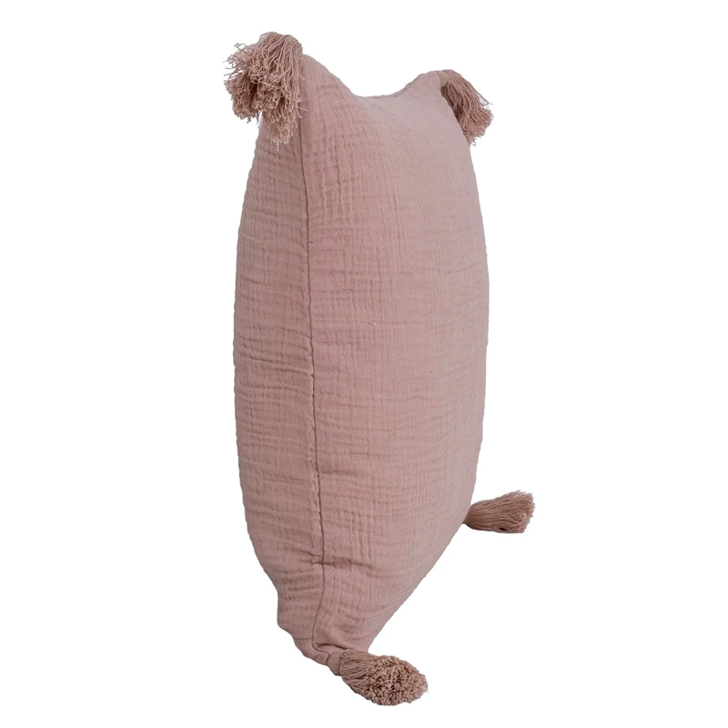 COJÍN RIPLEY HOME MUSELINA 50X50 CM ROSADO - 3