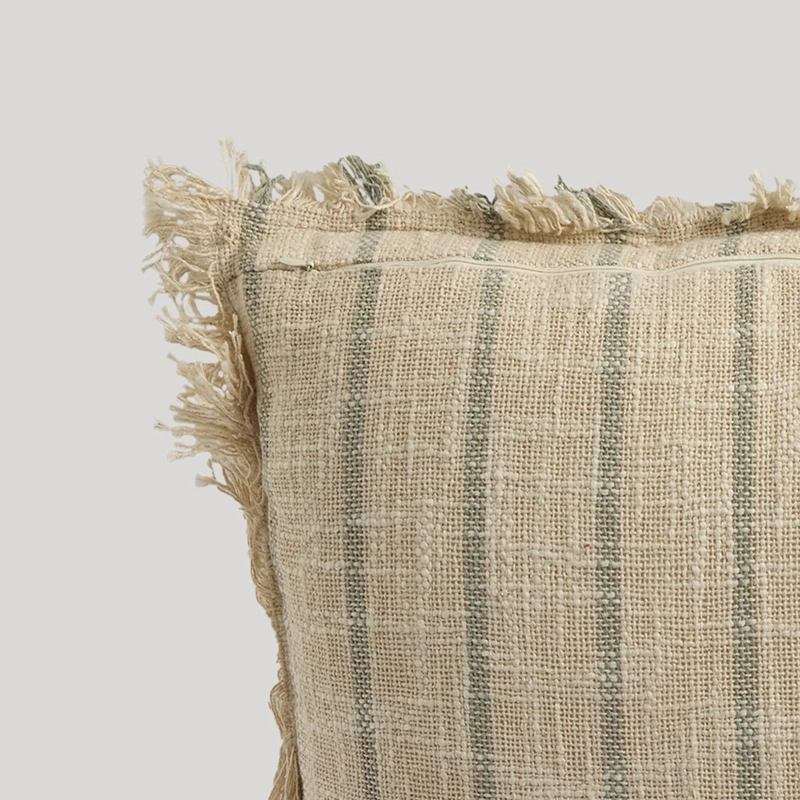 COJÍN RIPLEY HOME TEXTURA LÍNEAS 50X50 CM VERDE - 4