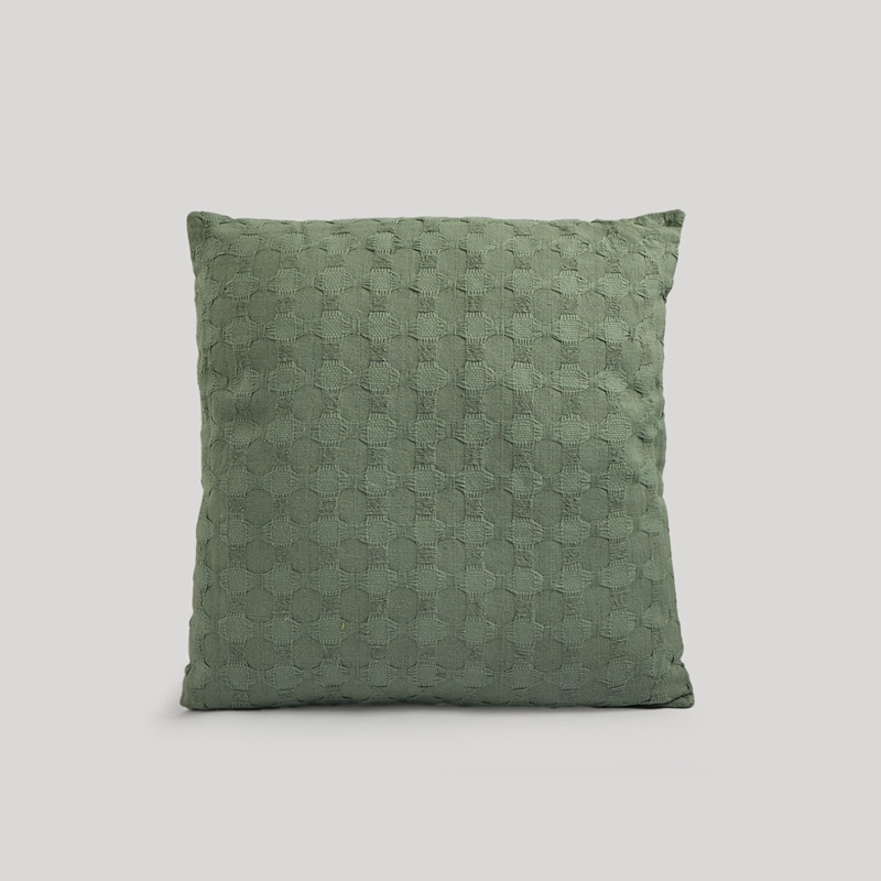 COJÍN RIPLEY HOME TEXTURA REDONDA 50X50 CM VERDE - 2