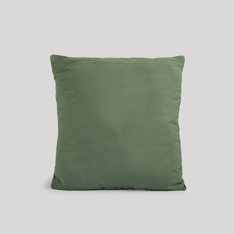 COJÍN RIPLEY HOME TEXTURA REDONDA 50X50 CM VERDE - 3