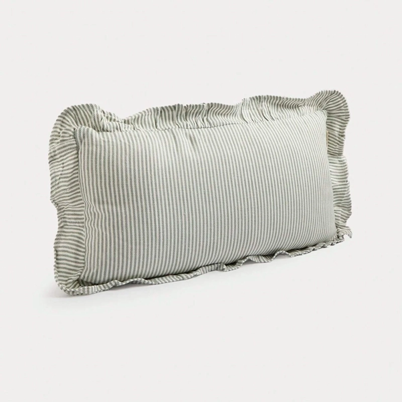 COJÍN THE CLASSIC COLLECTION RAYAS LARA 30X60 CM VERDE - 3