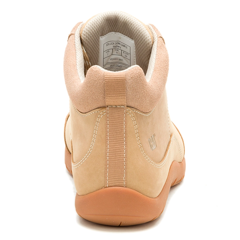 ZAPATILLAS MUJER CAT URBANAS BEIGE VERSY MID CUERO - 4