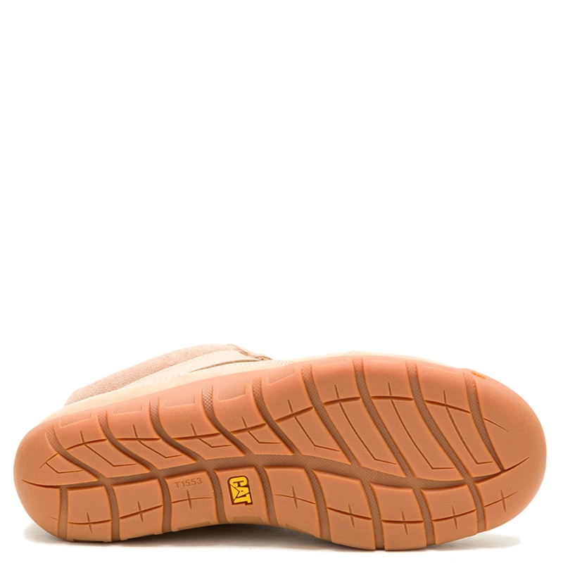 ZAPATILLAS MUJER CAT URBANAS BEIGE VERSY MID CUERO - 6