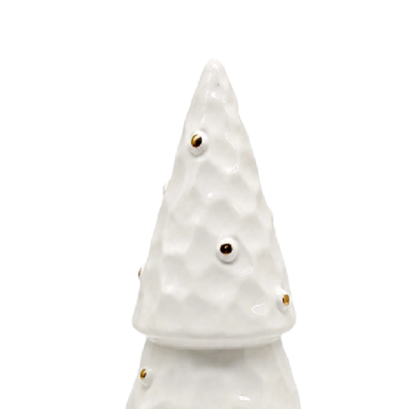 ADORNO NAVIDEÑO RIPLEY HOME ÁRBOL CERÁMICA BLANCO - 3