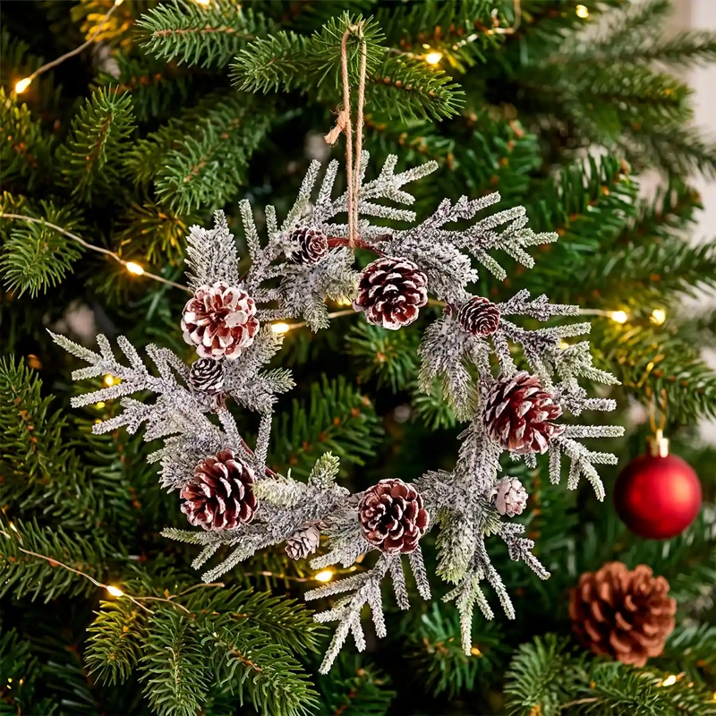 ADORNO NAVIDEÑO RIPLEY HOME NORDIC XMAS CORONA  - 1