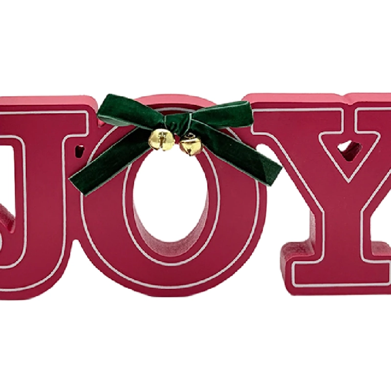 ADORNO NAVIDEÑO RIPLEY HOME TRADITIONAL XMAS JOY WOOD - 3