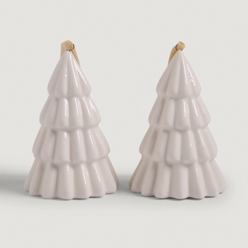 ADORNO NAVIDEÑO MAISON LINETT SET X2 CERÁMICA - 2