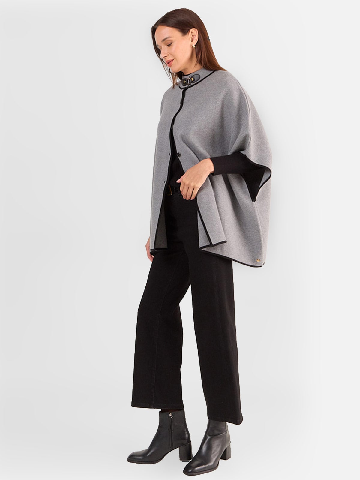 PONCHO MUJER MA GRIFFE CUELLO ALTO - 2