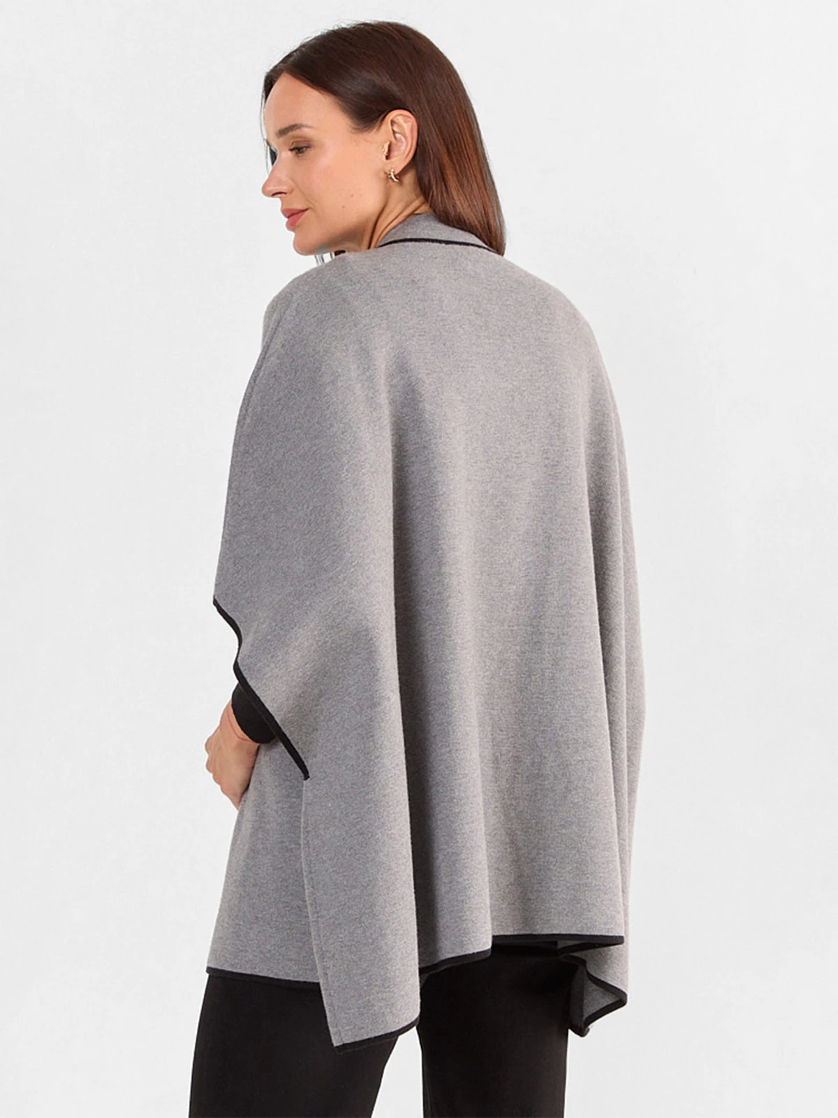 PONCHO MUJER MA GRIFFE CUELLO ALTO - 3