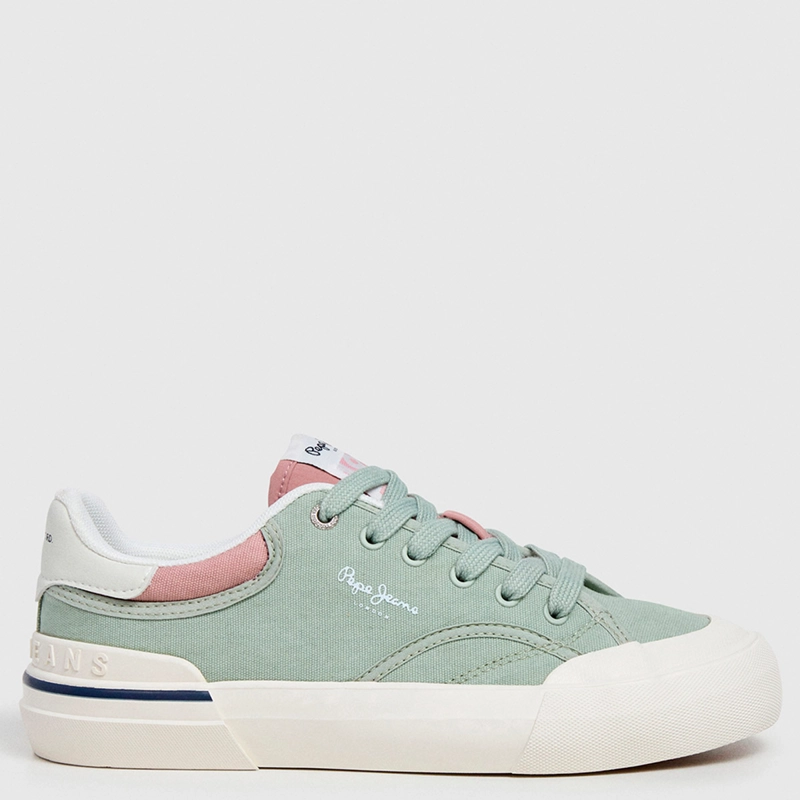 ZAPATILLAS MUJER PEPE JEANS LONDON CASUALES VERDE TAYLOR BASIC - 1