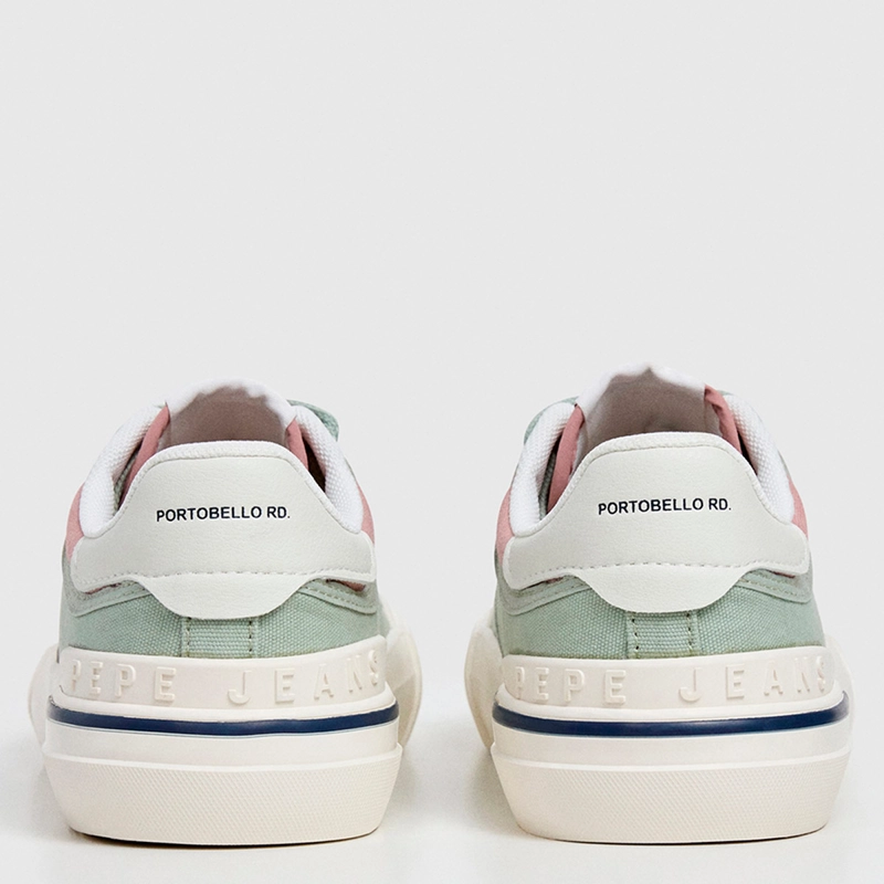 ZAPATILLAS MUJER PEPE JEANS LONDON CASUALES VERDE TAYLOR BASIC - 4