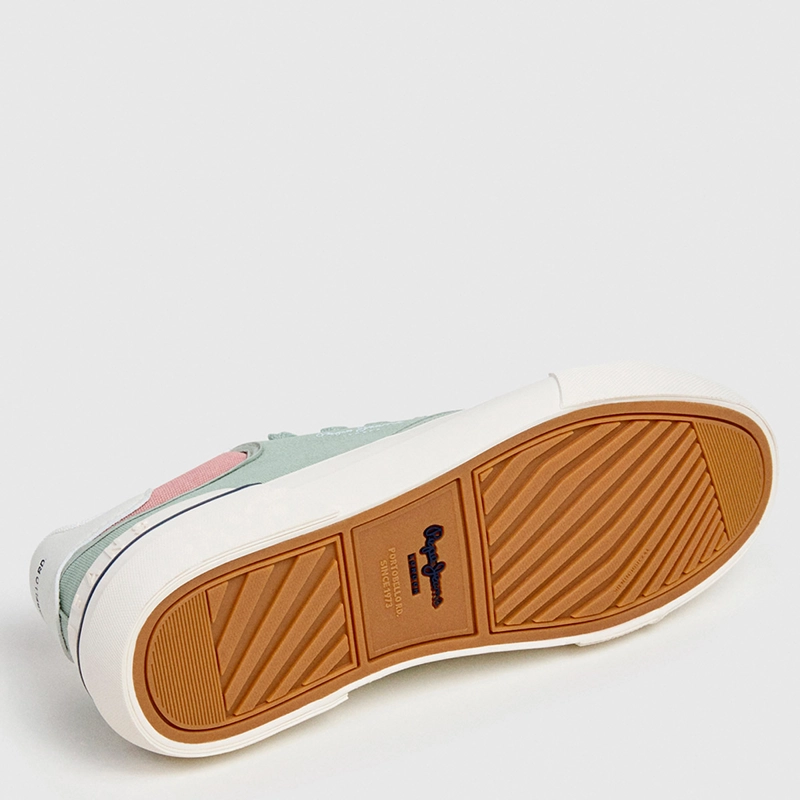 ZAPATILLAS MUJER PEPE JEANS LONDON CASUALES VERDE TAYLOR BASIC - 5