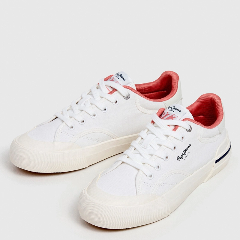 ZAPATILLAS MUJER PEPE JEANS LONDON CASUALES BLANCO TAYLOR BASIC - 2