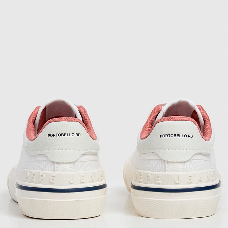 ZAPATILLAS MUJER PEPE JEANS LONDON CASUALES BLANCO TAYLOR BASIC - 4