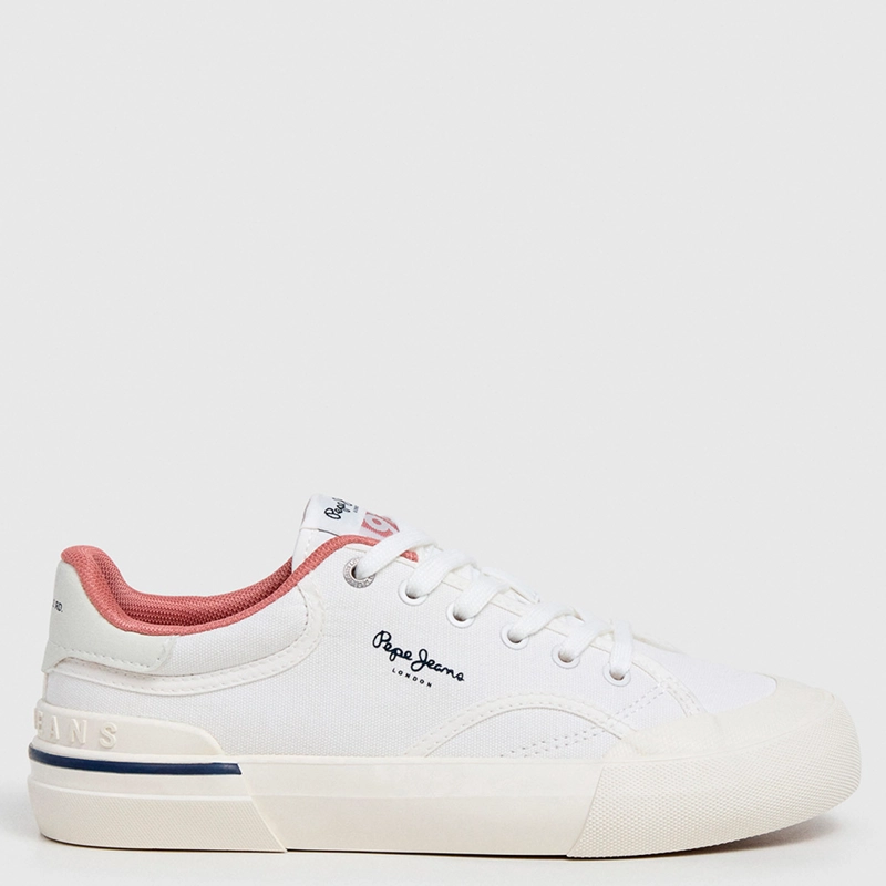ZAPATILLAS MUJER PEPE JEANS LONDON CASUALES BLANCO TAYLOR BASIC - 1