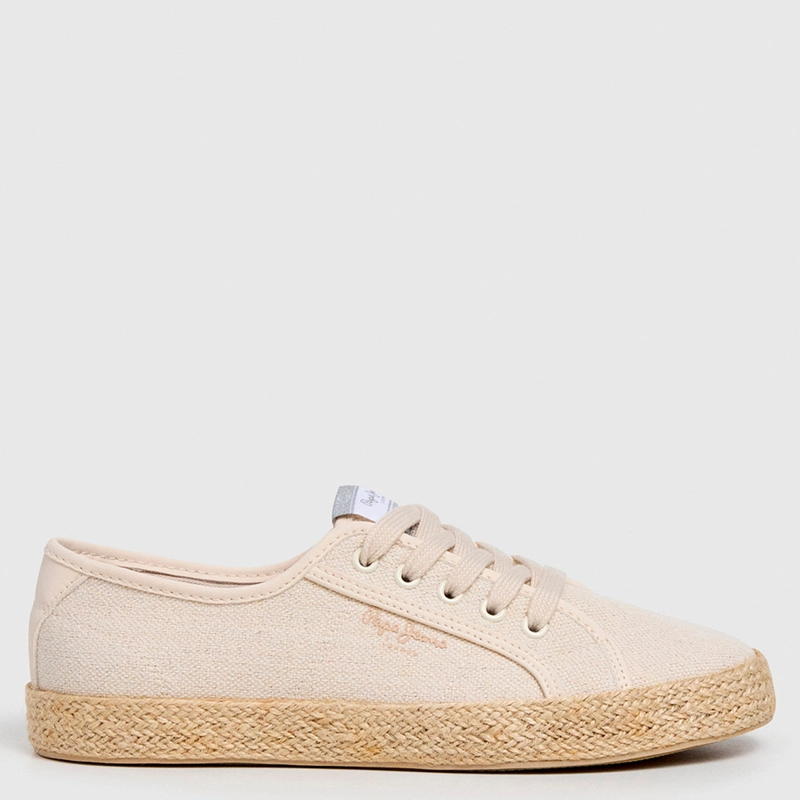 ZAPATILLAS MUJER PEPE JEANS LONDON CASUALES BEIGE BRADY JUTE  - 1