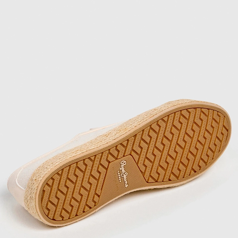 ZAPATILLAS MUJER PEPE JEANS LONDON CASUALES BEIGE BRADY JUTE  - 5