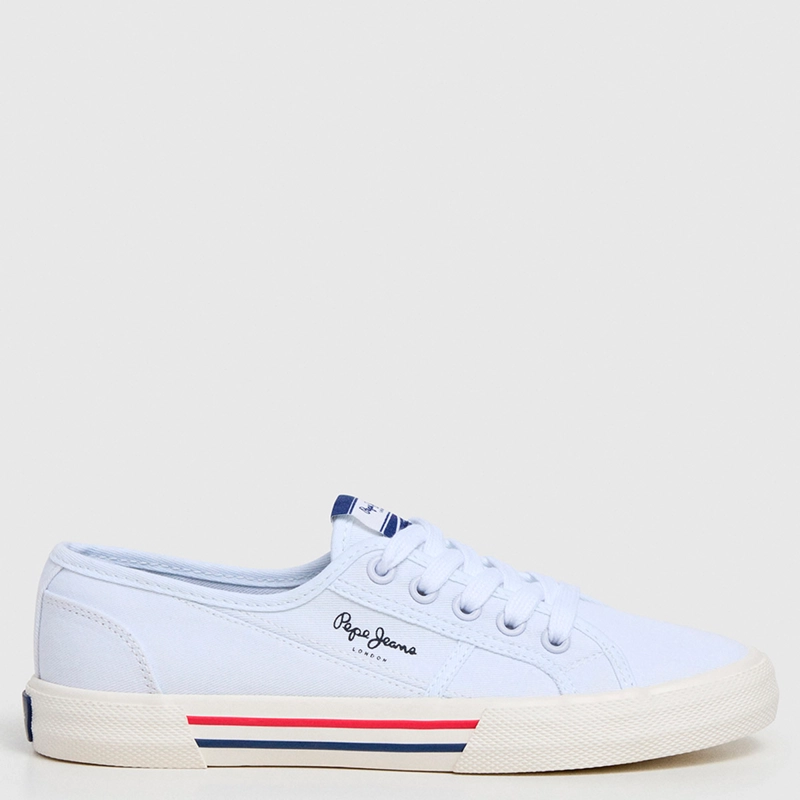 ZAPATILLAS MUJER PEPE JEANS LONDON CASUALES BLANCO BRADY BASIC - 1