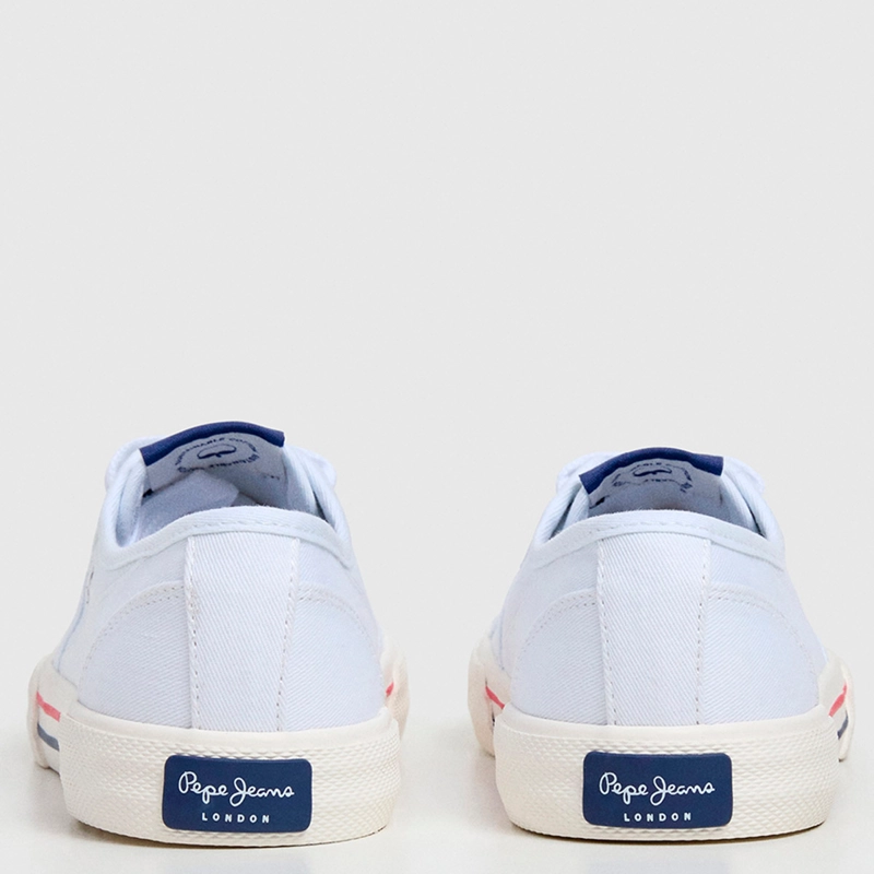 ZAPATILLAS MUJER PEPE JEANS LONDON CASUALES BLANCO BRADY BASIC - 4