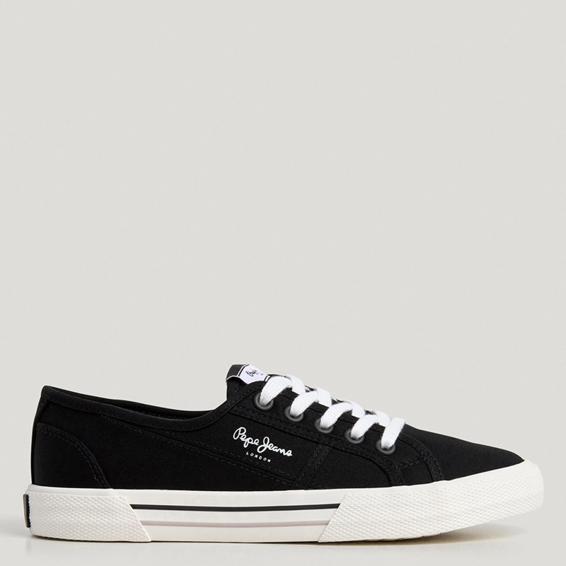 ZAPATILLAS MUJER PEPE JEANS LONDON CASUALES NEGRO BRADY BASIC - 1