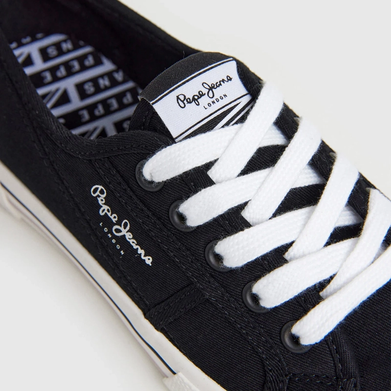 ZAPATILLAS MUJER PEPE JEANS LONDON CASUALES NEGRO BRADY BASIC - 5