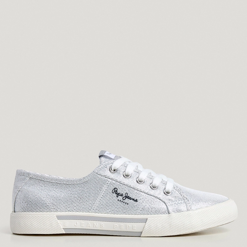 ZAPATILLAS MUJER PEPE JEANS LONDON CASUALES GRIS BRADY PARTY - 1