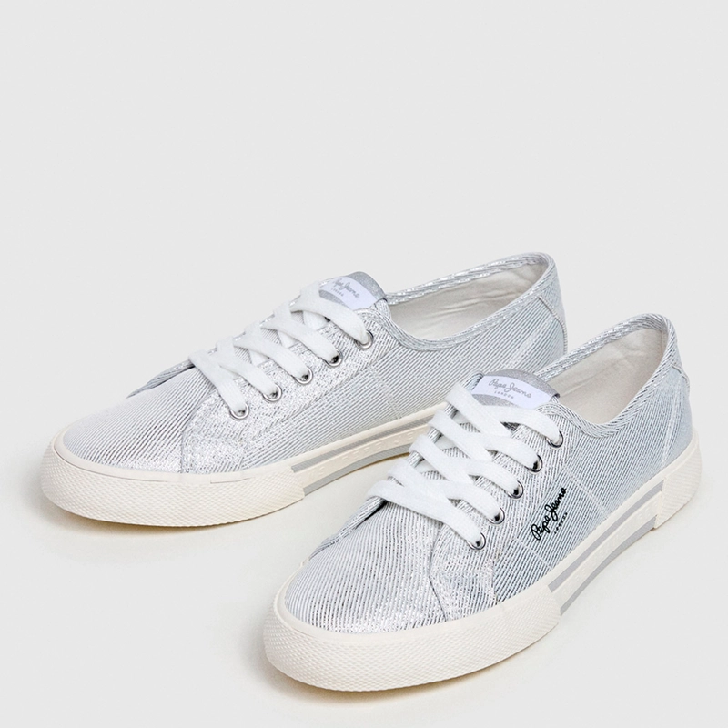 ZAPATILLAS MUJER PEPE JEANS LONDON CASUALES GRIS BRADY PARTY - 2