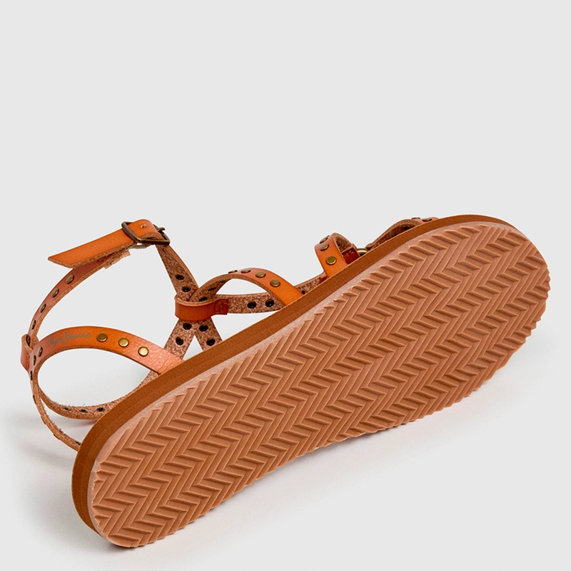 SANDALIAS MUJER PEPE JEANS LONDON CASUALES CAFÉ RIO STUDS - 5