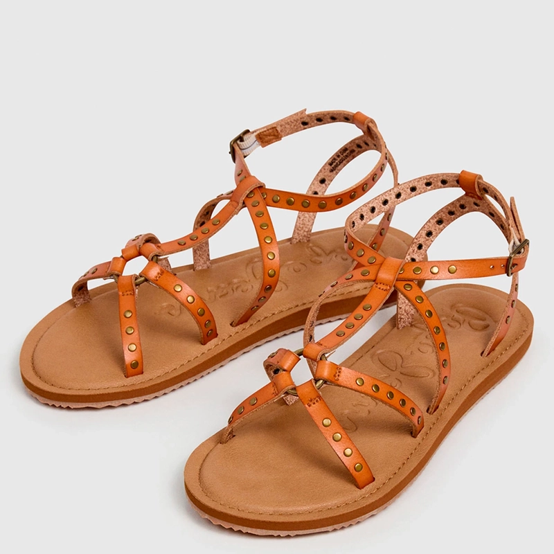 SANDALIAS MUJER PEPE JEANS LONDON CASUALES CAFÉ RIO STUDS - 2