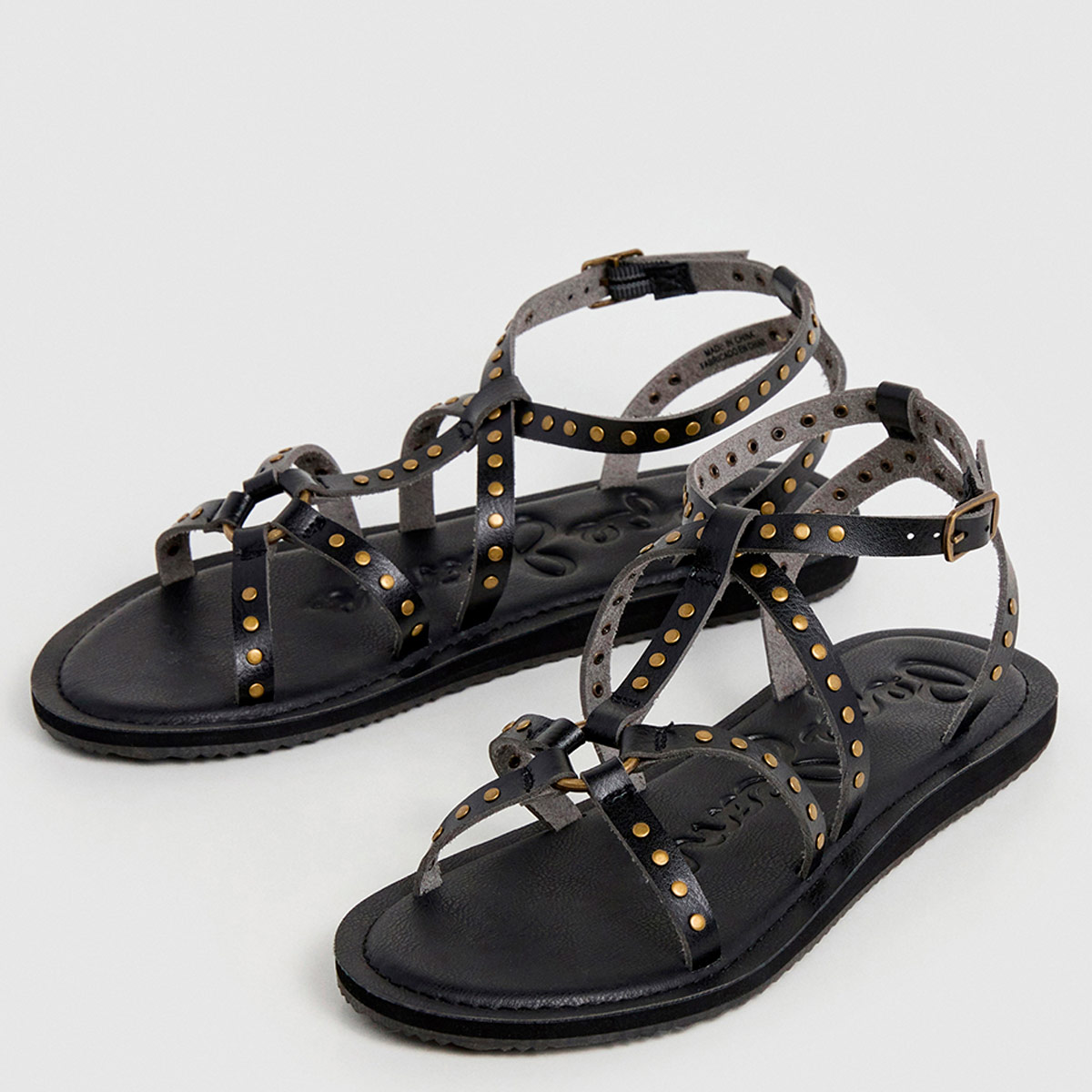 SANDALIAS MUJER PEPE JEANS LONDON CASUALES NEGRO RIO STUDS - 2