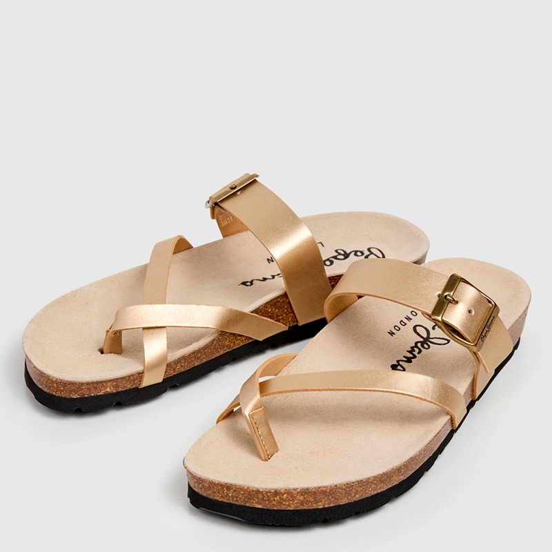 SANDALIAS MUJER PEPE JEANS LONDON CASUALES AMARILLO OBAN COOL  - 2