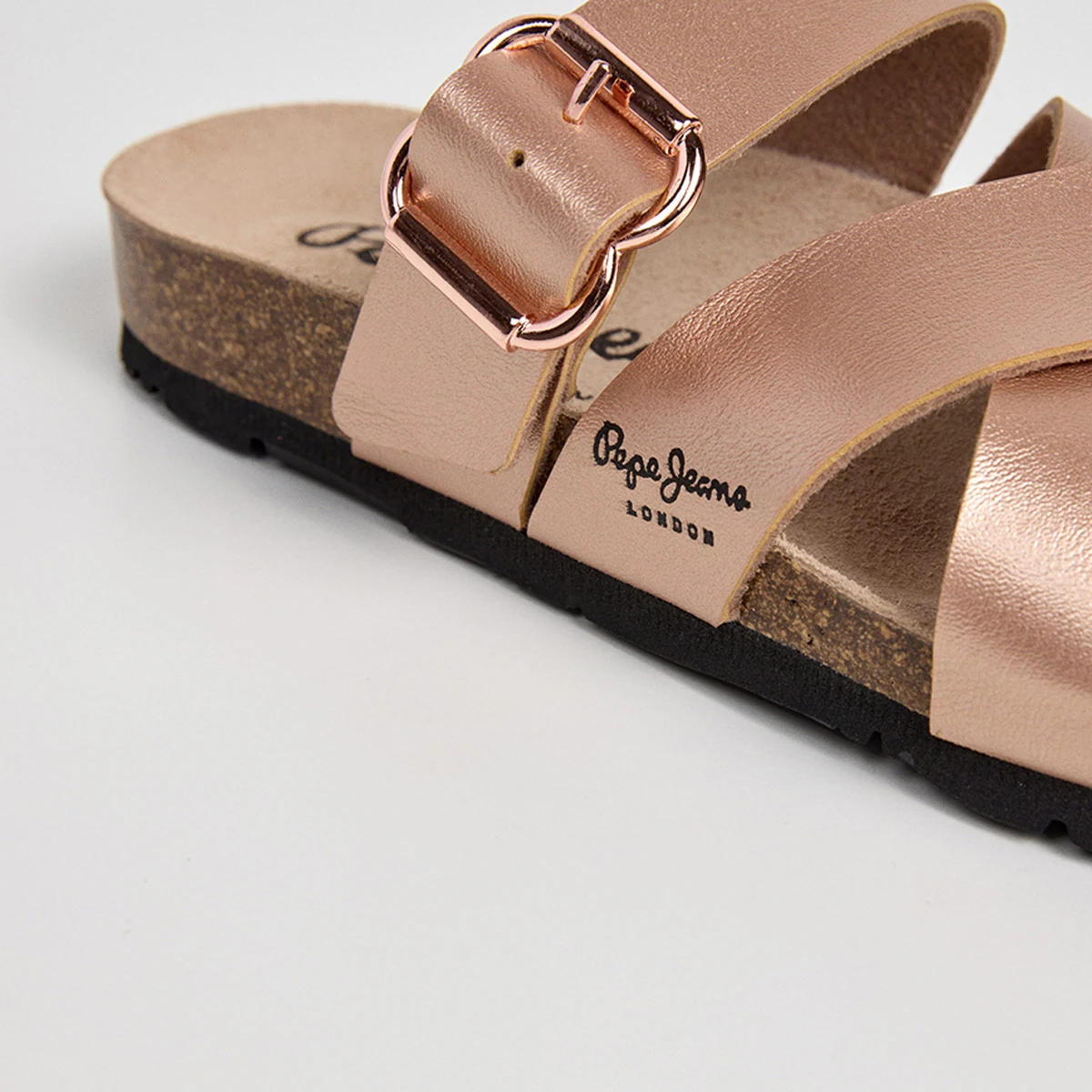 SANDALIAS MUJER PEPE JEANS LONDON CASUALES ROSA OBAN TWIST CUERO - 5