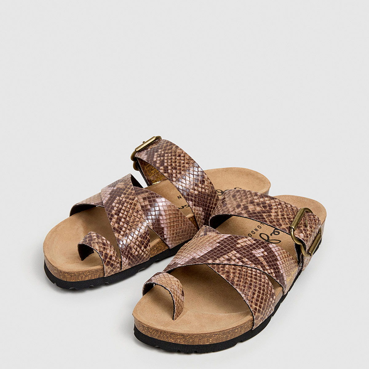 SANDALIAS MUJER PEPE JEANS LONDON CASUALES CAFÉ OBAN TWISTY  - 2
