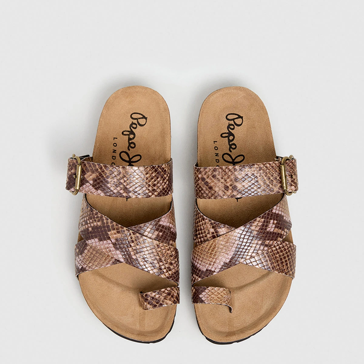 SANDALIAS MUJER PEPE JEANS LONDON CASUALES CAFÉ OBAN TWISTY  - 6