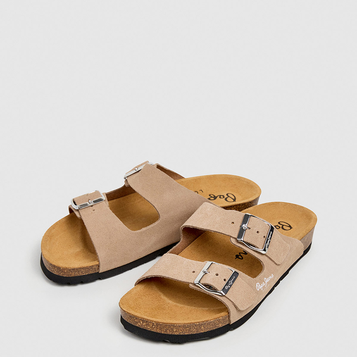 SANDALIAS MUJER PEPE JEANS LONDON CASUALES BLANCO OBAN SUEDE CUERO - 2