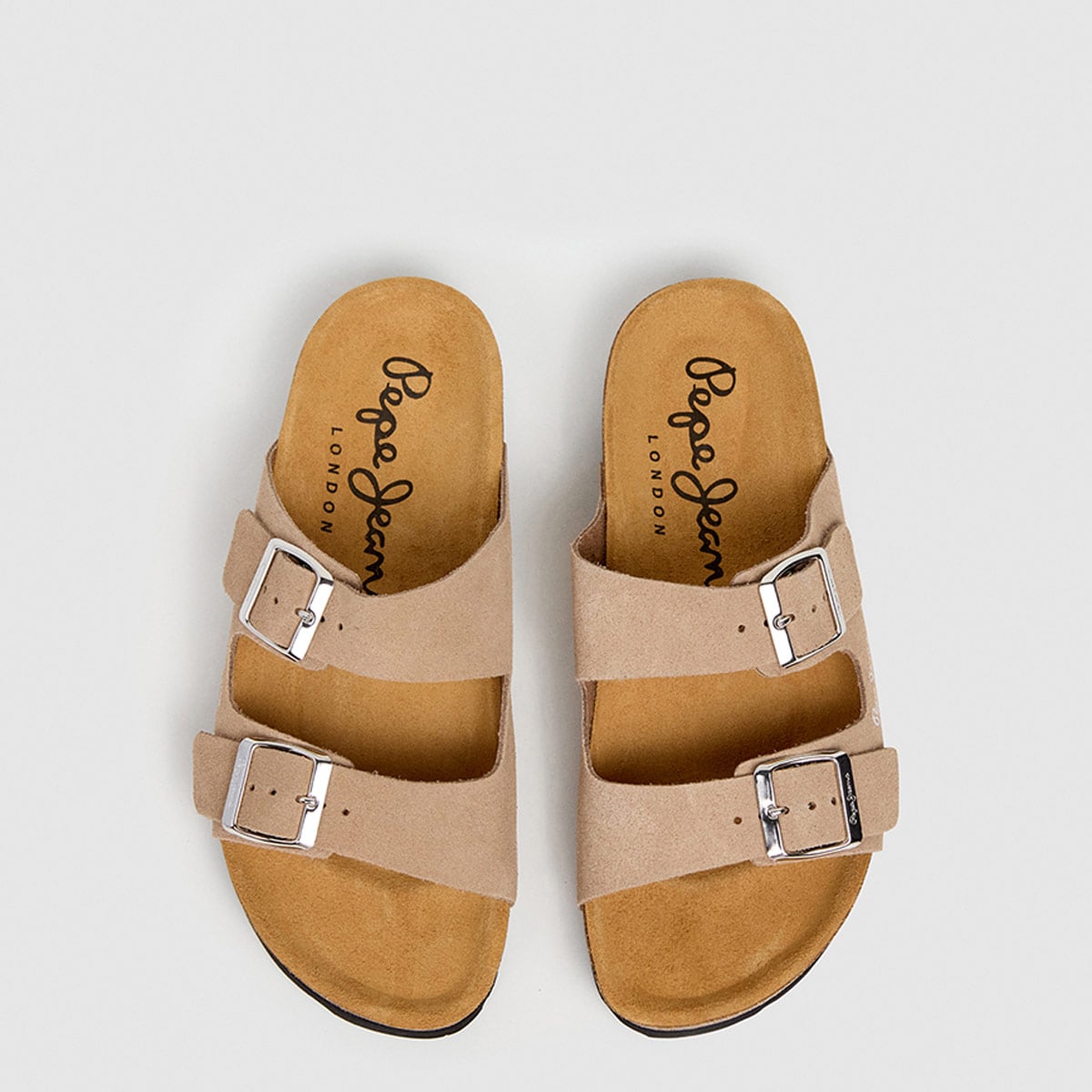 SANDALIAS MUJER PEPE JEANS LONDON CASUALES BLANCO OBAN SUEDE CUERO - 7
