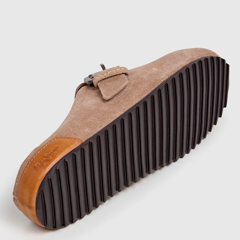 SANDALIAS MUJER PEPE JEANS LONDON CASUALES BEIGE CORBY CLOG CUERO - 5