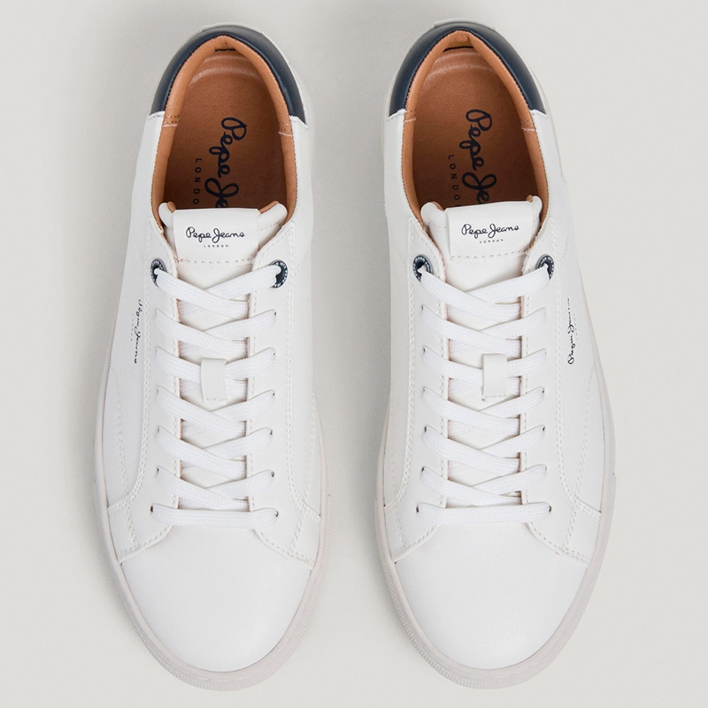 ZAPATILLAS HOMBRE PEPE JEANS LONDON CASUALES BLANCO JOE BASIC - 3