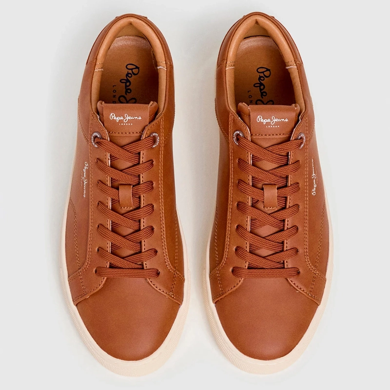 ZAPATILLAS HOMBRE PEPE JEANS LONDON CASUALES CAFÉ JOE BASIC - 3